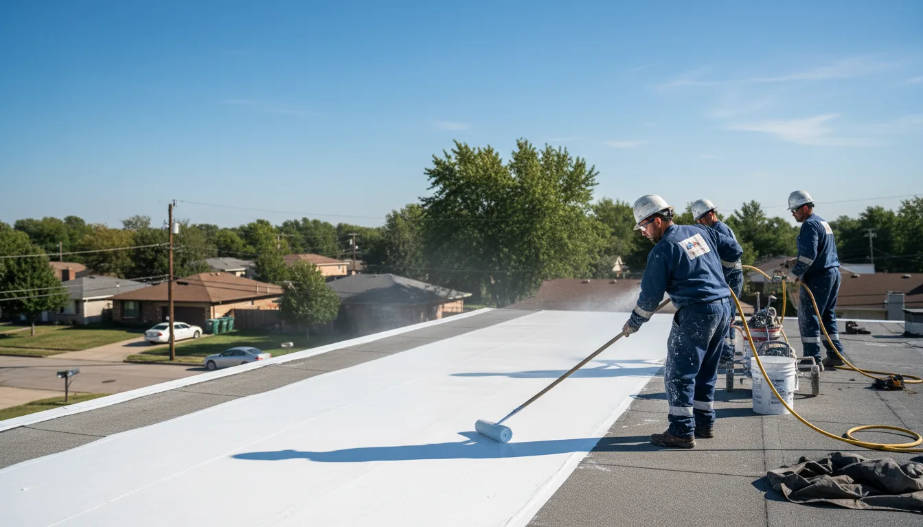 Commercial roof coating in Pontotoc, MS near me